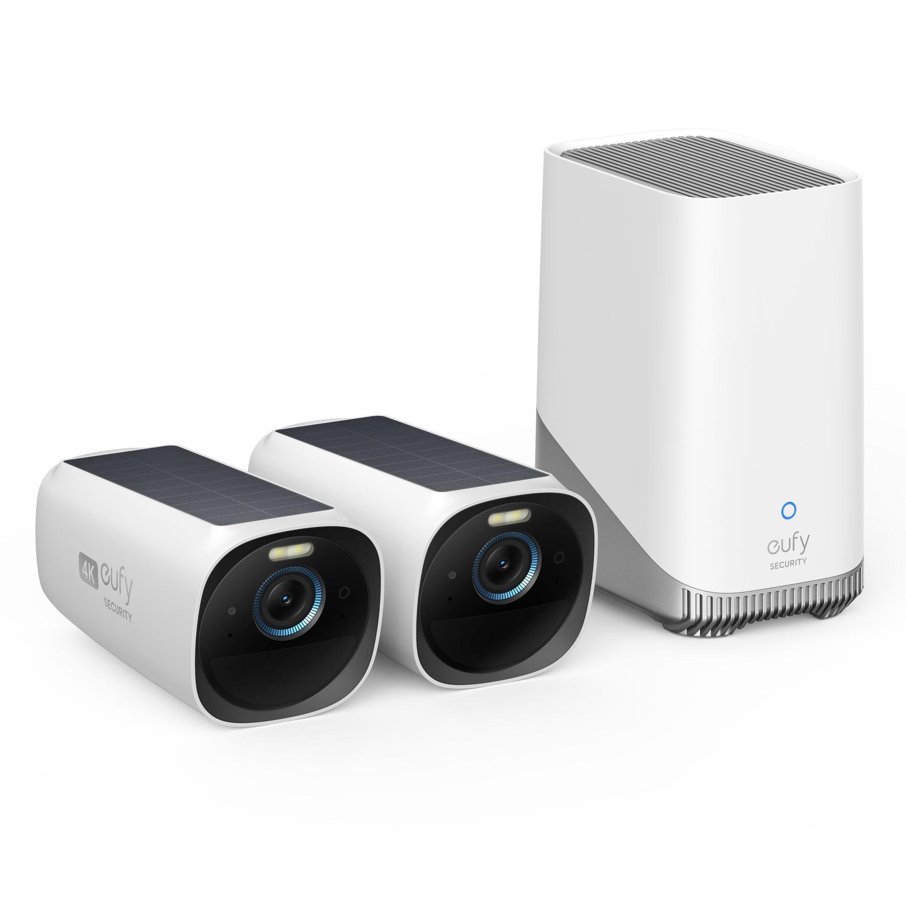 Eufy EufyCam 3 Kit med Solpanel och 2 Kameror