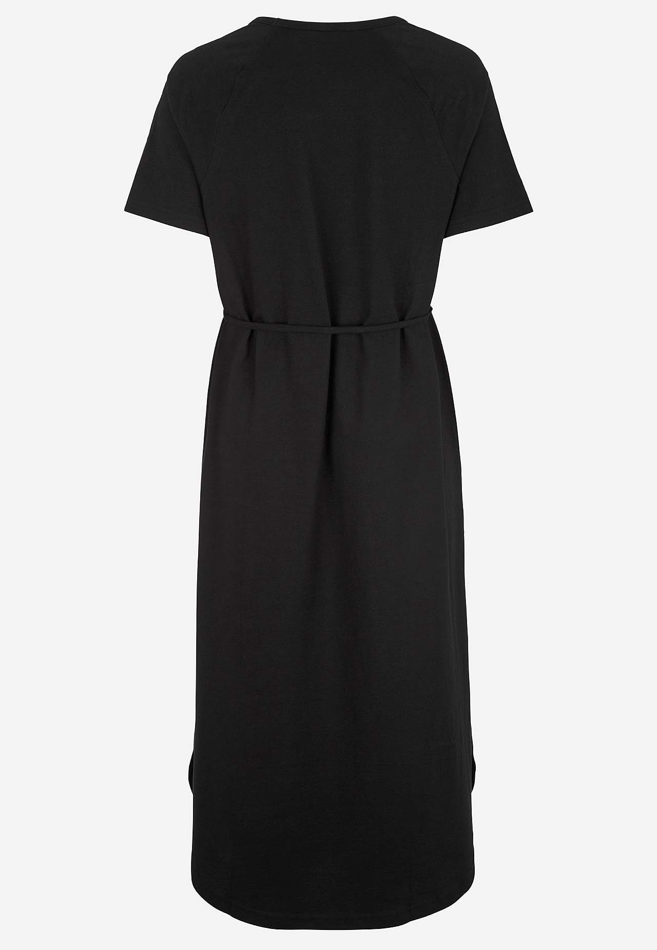 Ekologisk Bomull Trikåklänning Alex - Svart