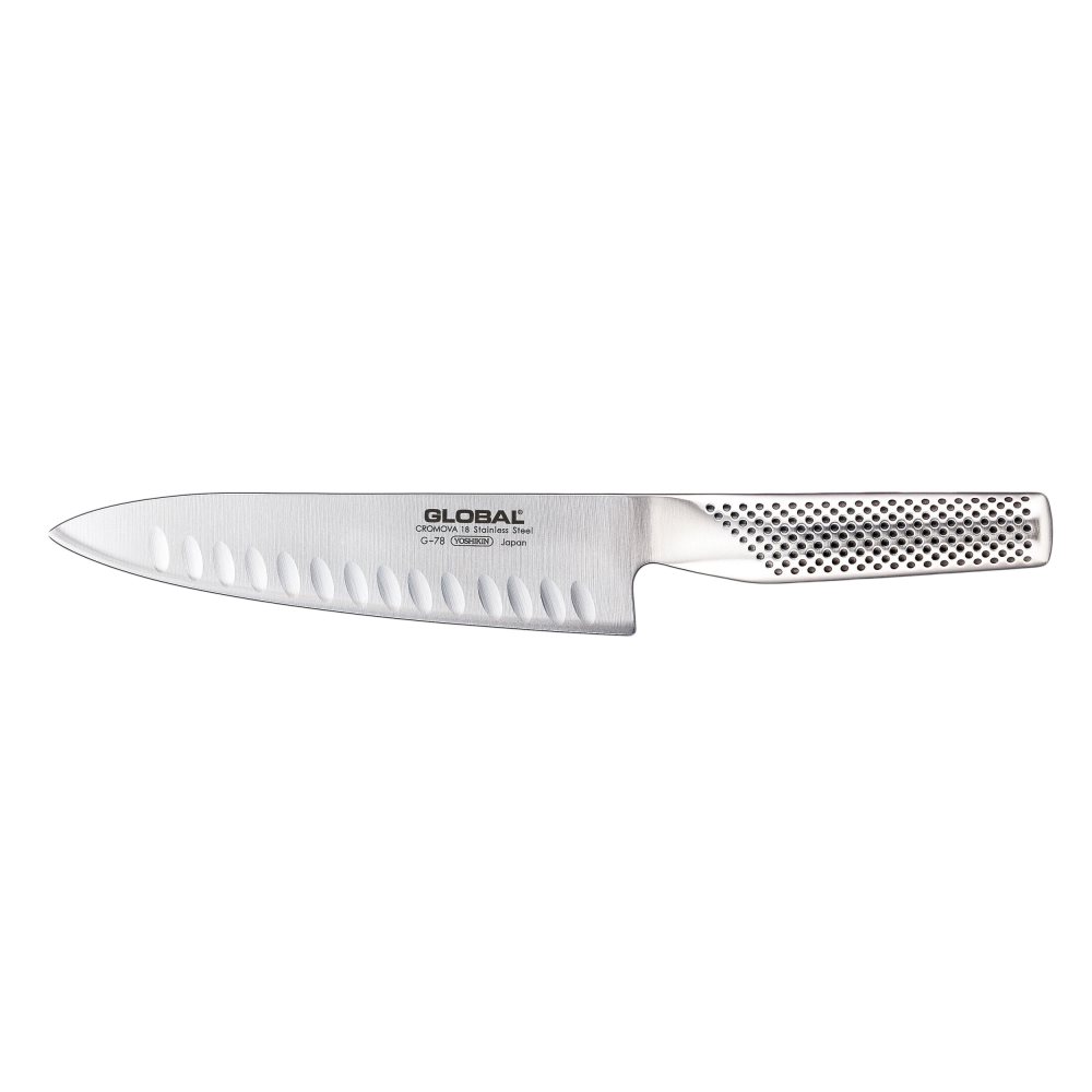 Global G-78 Fluted Cook's Knife 20cm