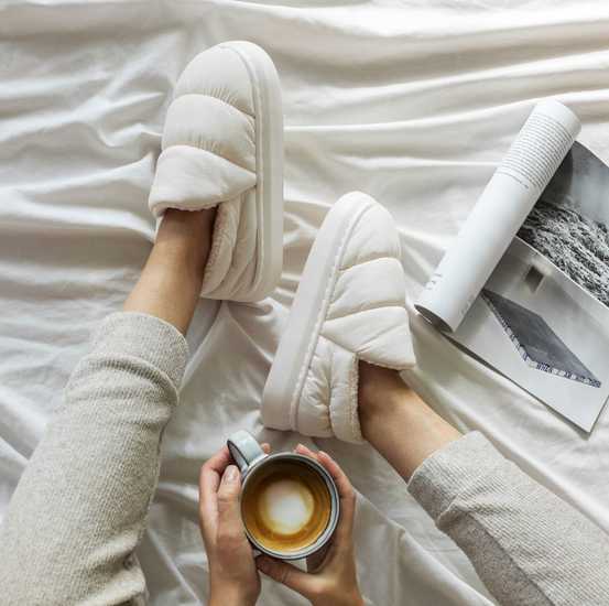 Mjuka och Varmt Bekväma Tofflor