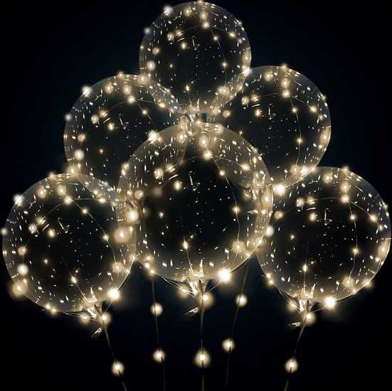 LED Ballonger 10-Pack Varmvitt Ljus