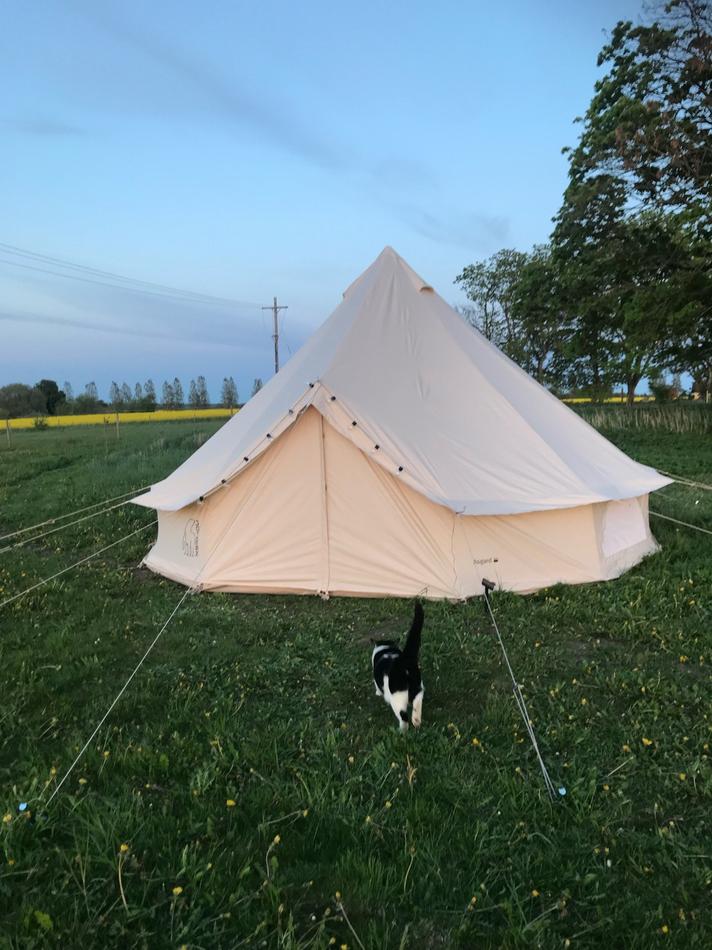 Glamping med Frukost och Grillkorg för 2-4