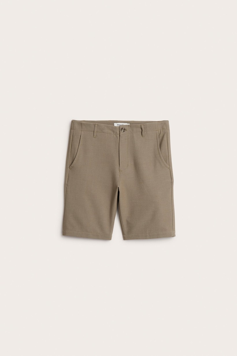 Herr Stretchiga Chinos Shorts - Brun