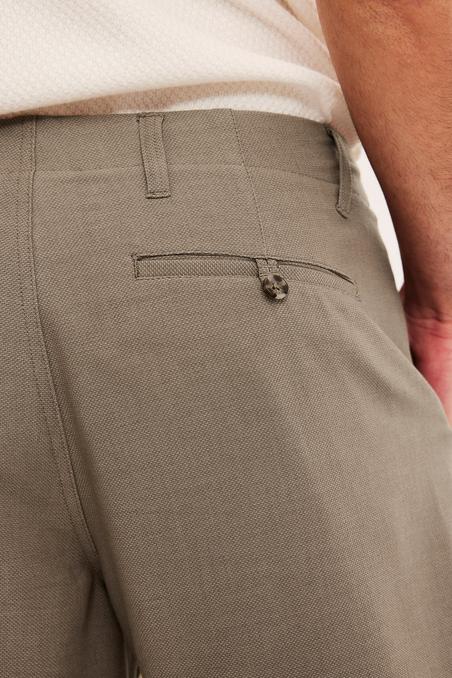 Herr Stretchiga Chinos Shorts - Brun