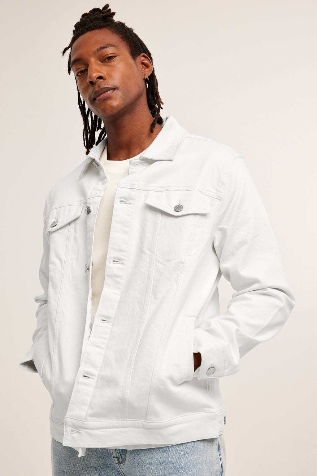 Herr Jeansjacka i Beige – Kappahl