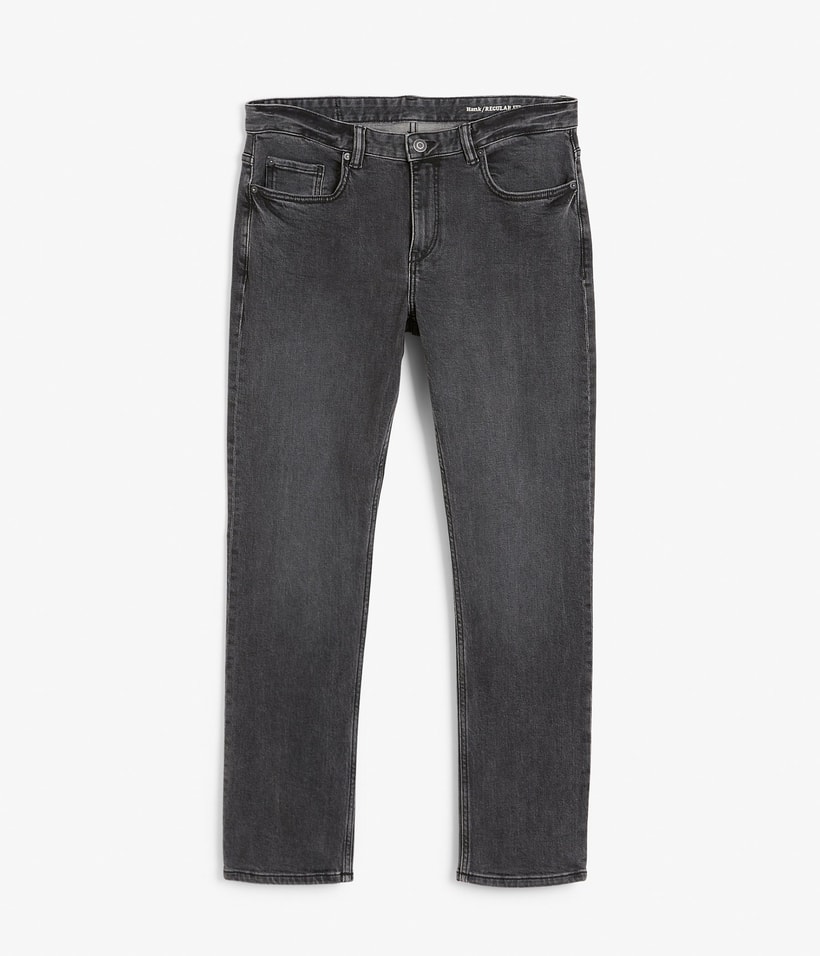 Silvergrå Herrjeans - Regular Fit