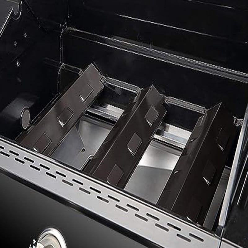 Grillvärmeplattor i svart, 3-pack