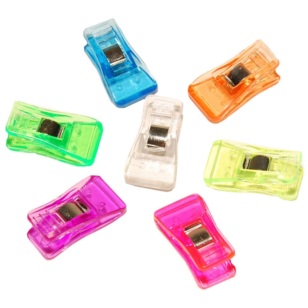 Office Miniklämmor i Plast 7-Pack