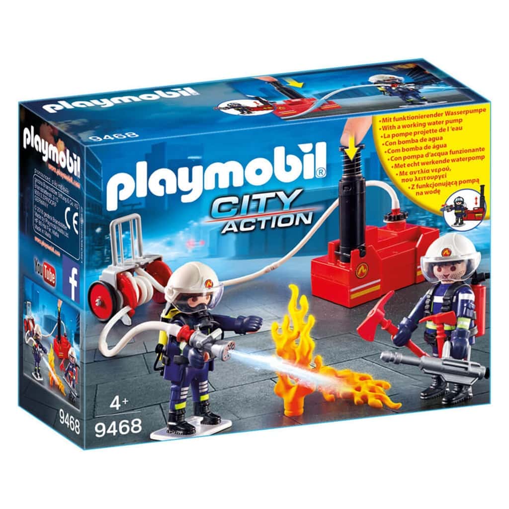 Playmobil Brandmän med Vattenpump Set