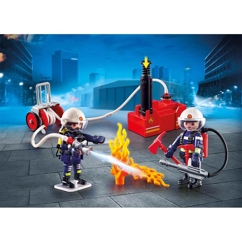 Playmobil Brandmän med Vattenpump Set