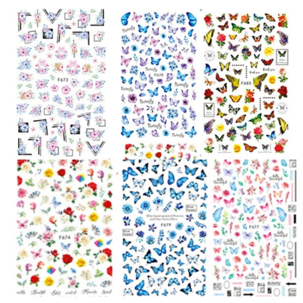 Söta 3D Hello Kitty Självhäftande Nagelkonst