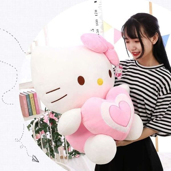 Hello Kitty Plyschleksak 30 cm - Rosa