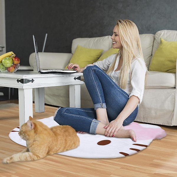 Kawaii Hello Kitty Rund Sovrumsmatta, Supermjuk