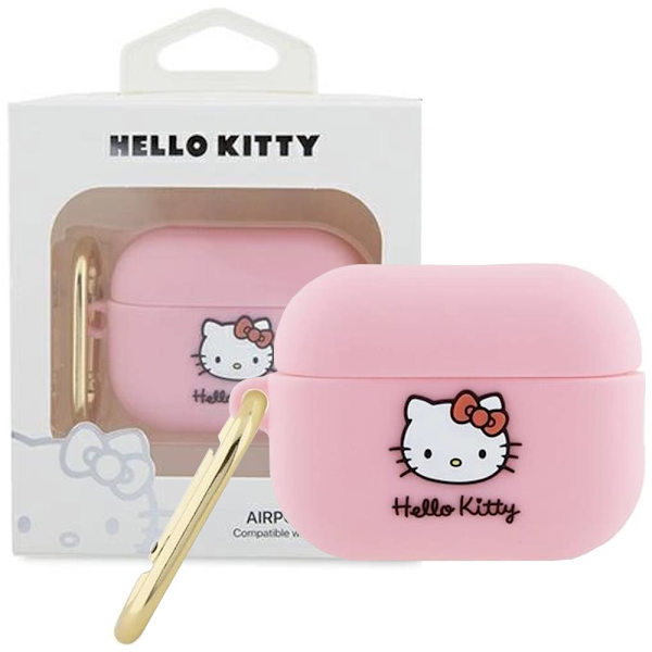 Hello Kitty 3D Silicone AirPods Pro Case - Pink