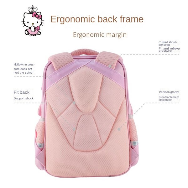 Sanrio HelloKitty och Cinnamoroll Skolväska för Flickor