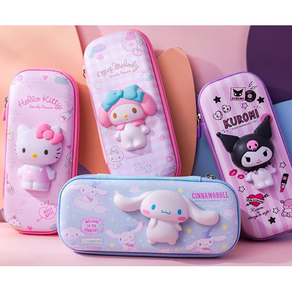 PU Dubbelskikts Pennfodral - Stor Kapacitet