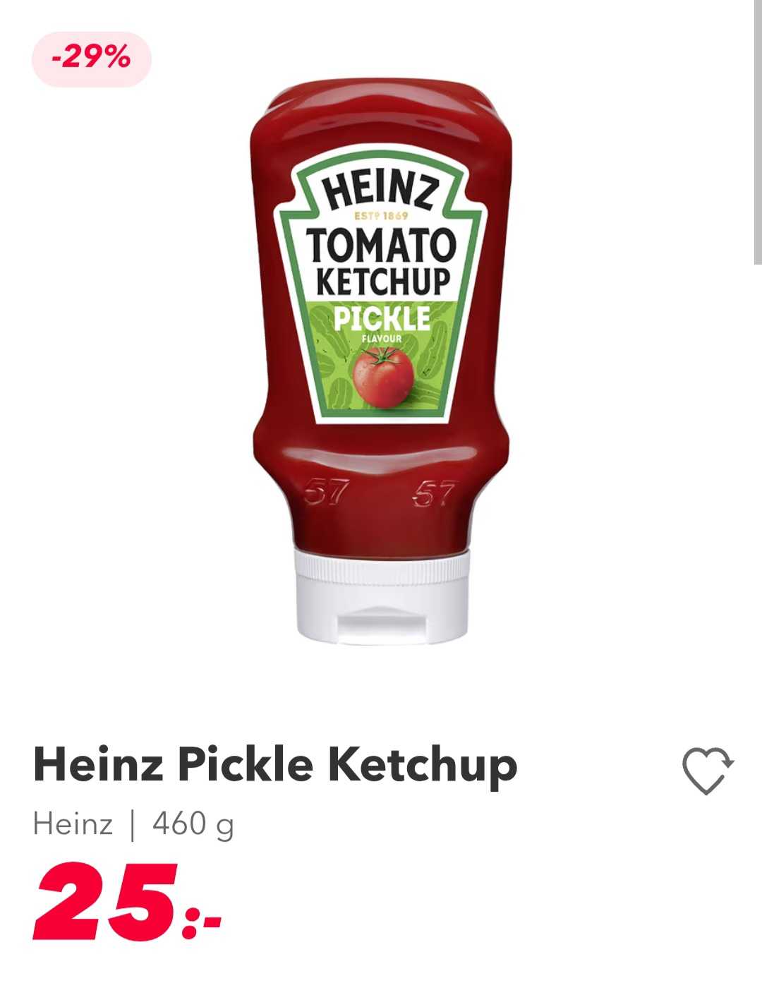 Heinz Ketchup with Pickle Flavor, 460g
