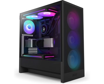 Mid-Tower Chassi med RGB-fläktar & Nätpanel