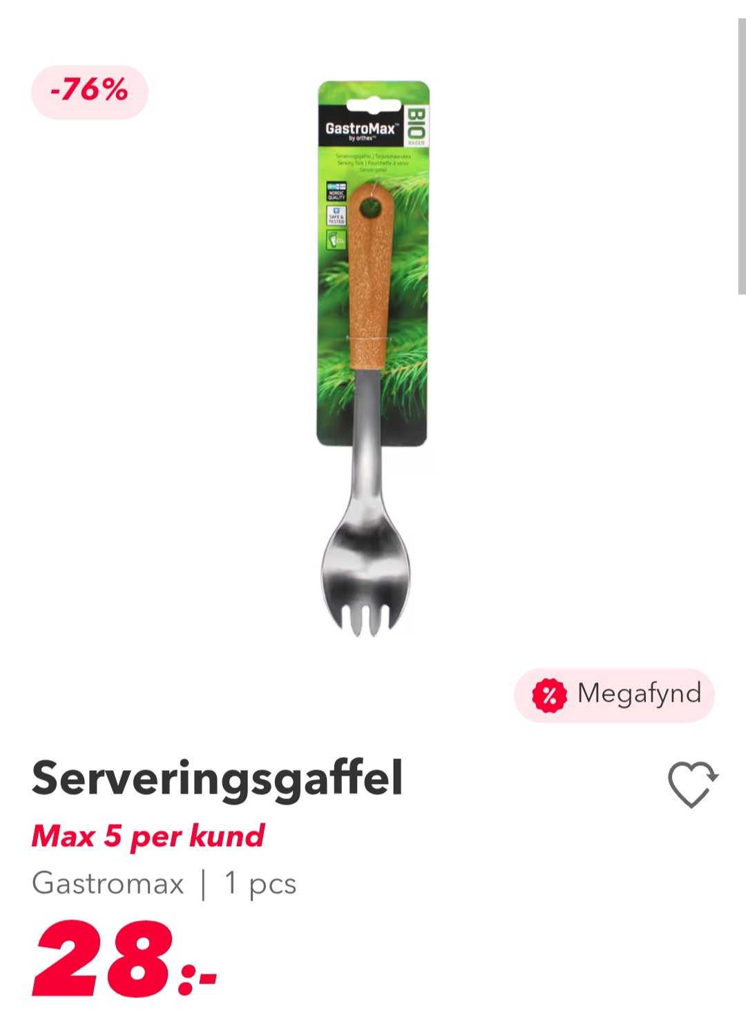 Gastromax Serveringsgaffel - 1 Styck
