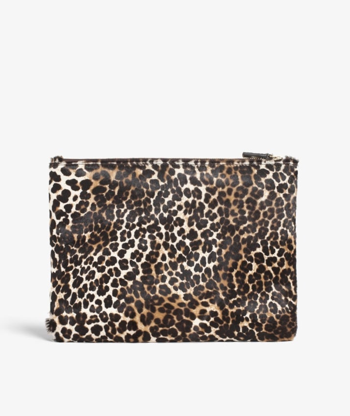 The Case Factory Small Leopard Clutch - White