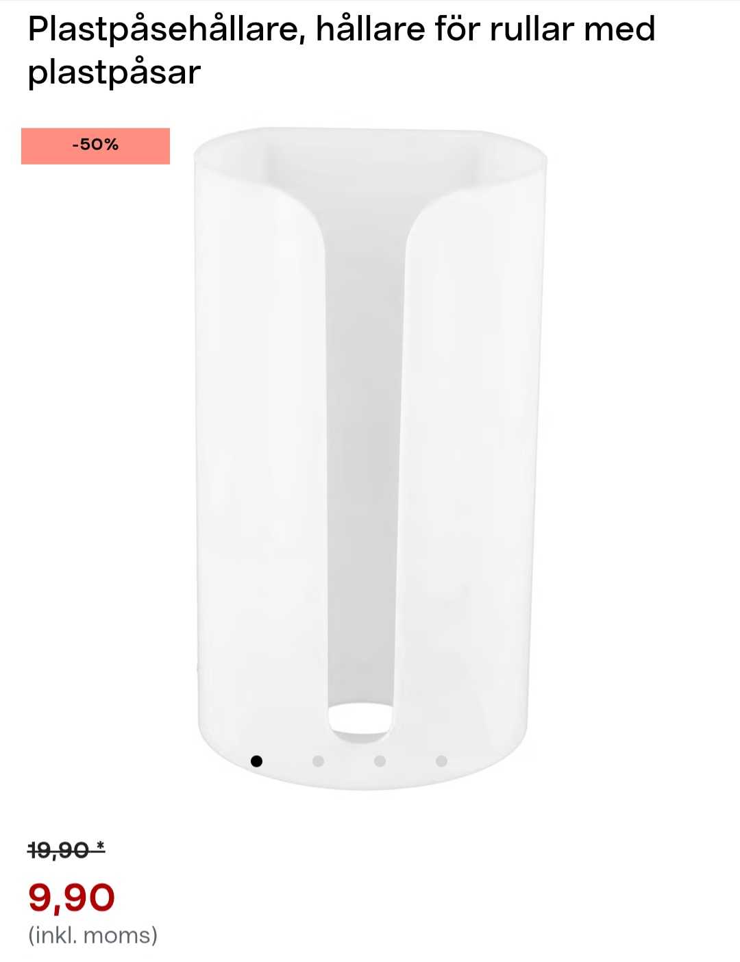 Plastpåsehållare för Rullar - Clas Ohlson