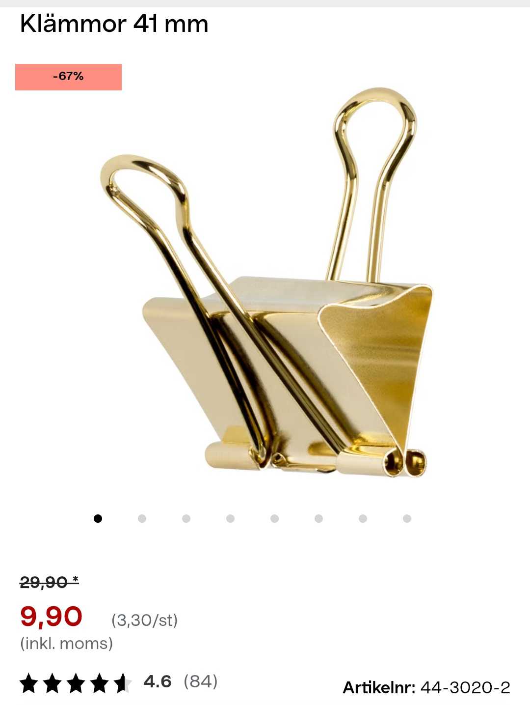 Klämmor 41 mm | Starkt Fästmaterial