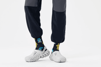 Navy Star Wars R2D2 Crew Socks