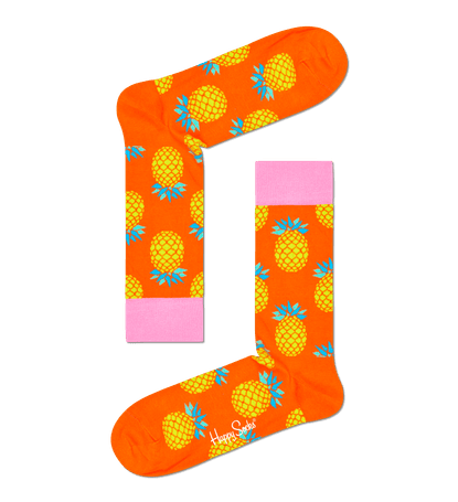 4-Pack Pink Banana Patterned Socks Gift