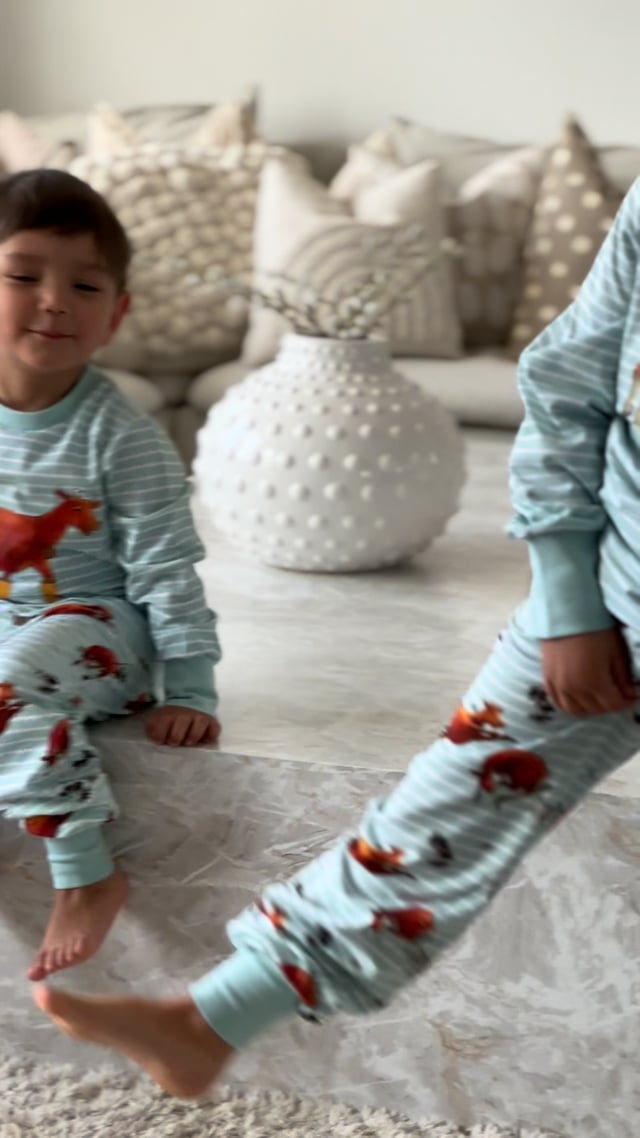 Tvådelad Pyjamas Mamma Mu - Mint/Vit