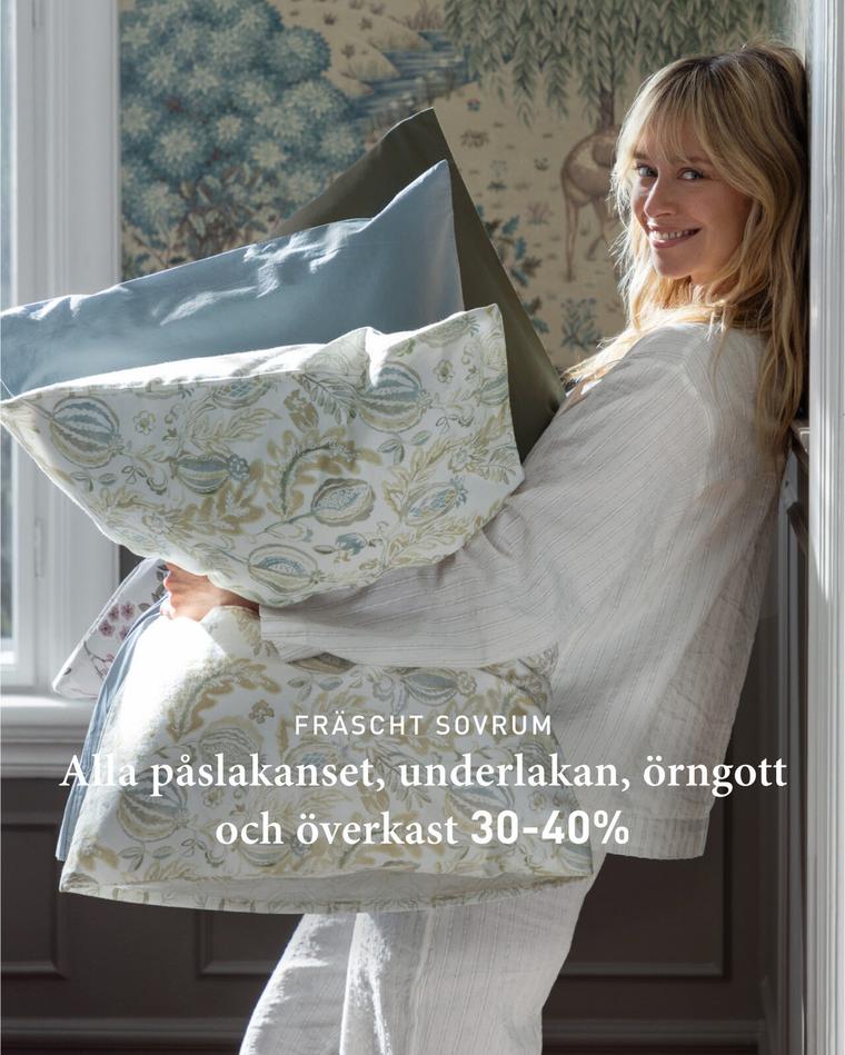 HEMTEX Sovrumsdagar upp till 40% rabatt 
