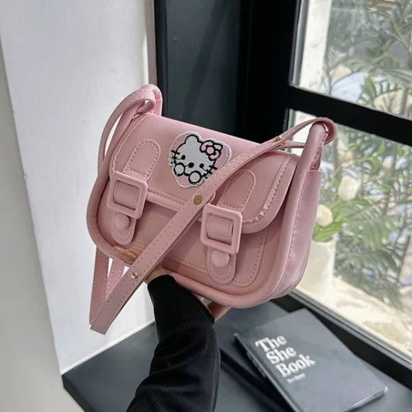 Kawaii Kuromi Cambridge Nät Röd Underarmsväska