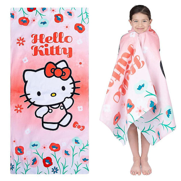 Barn Hello Kitty Strandhandduk 60x120cm