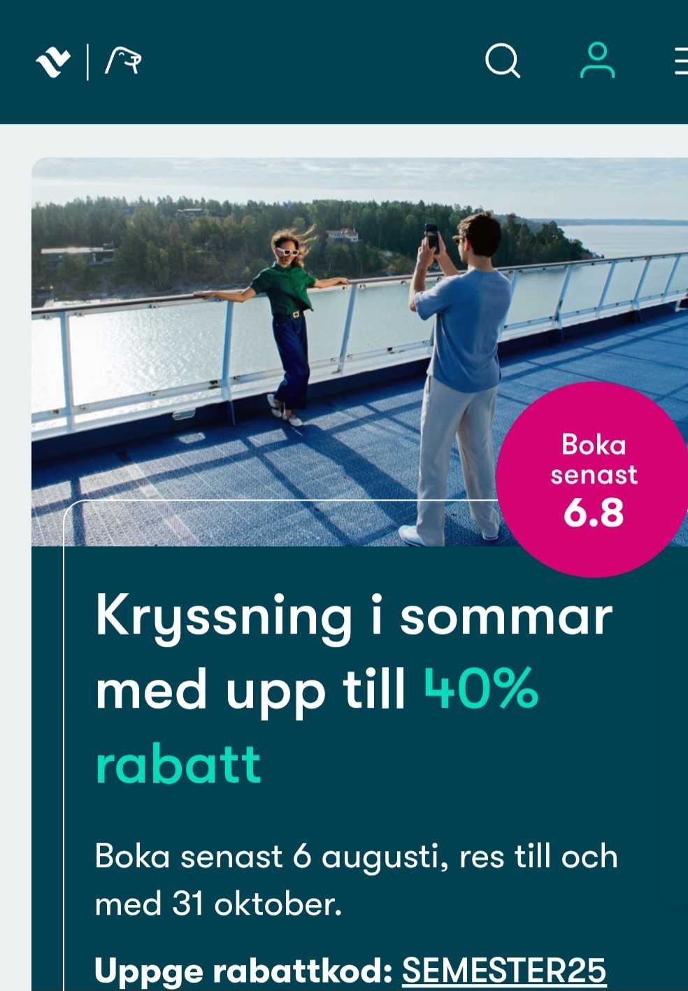 Boka Sommarkryssning 2025 - Upplev Havet