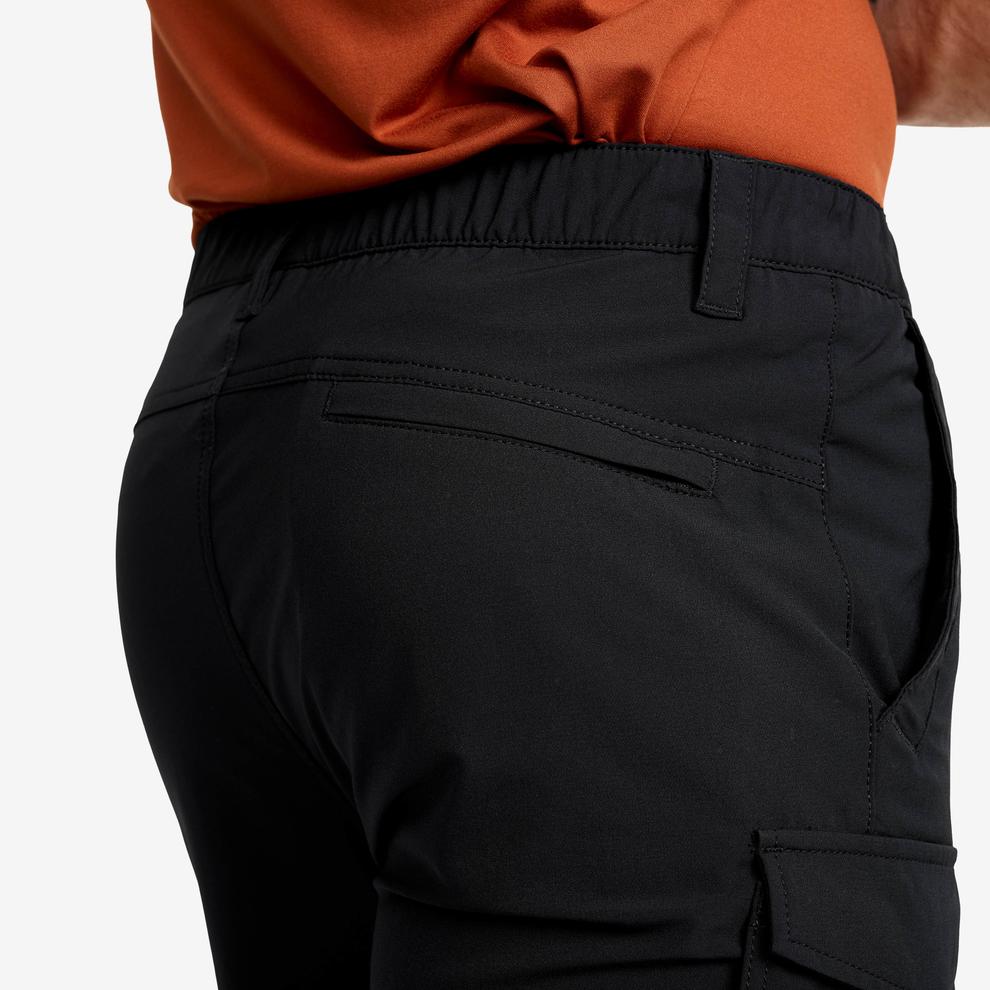 Men's Black Adventure Stretch Cargo Shorts
