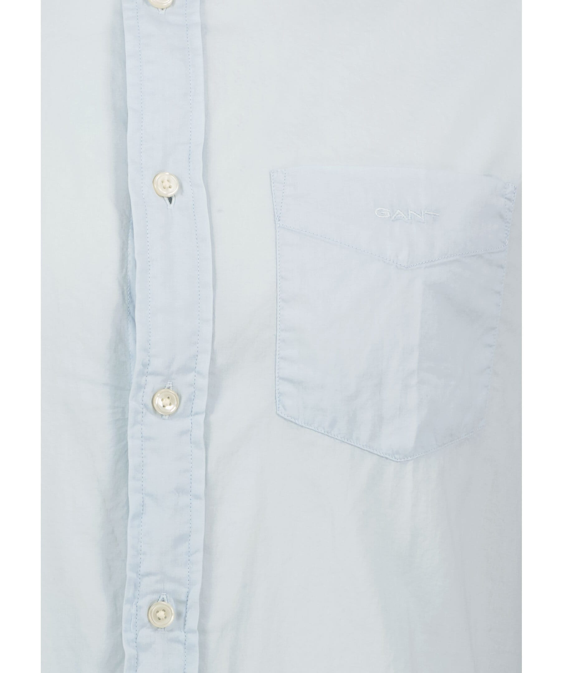 Reg Sunfaded Voile Shirt Blå