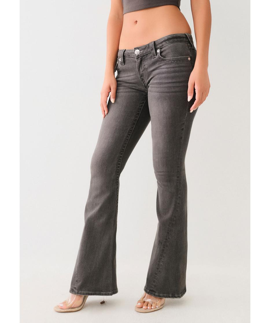 Becca Mid Bootcut Jeans, Blå – 209129-CrushedLil