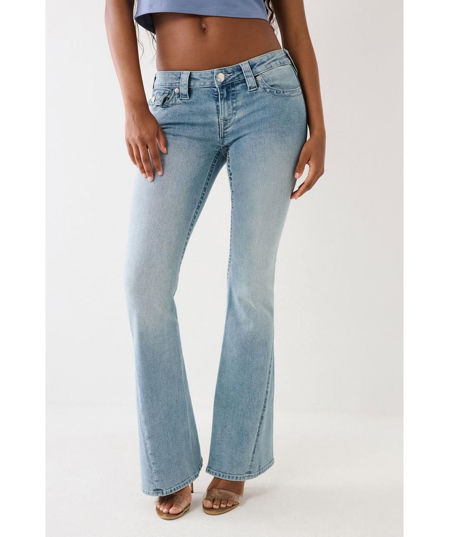 Becca Mid Bootcut Jeans, Blå – 209129-CrushedLil