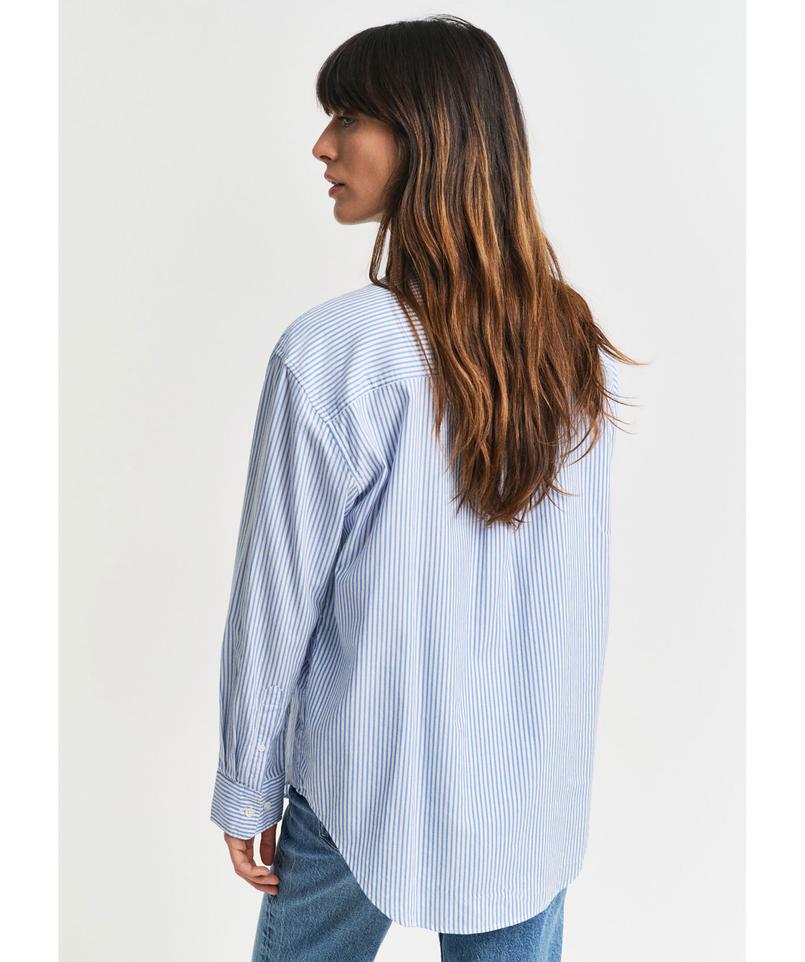 Luxury Oxford Stripe Shirt, Blue