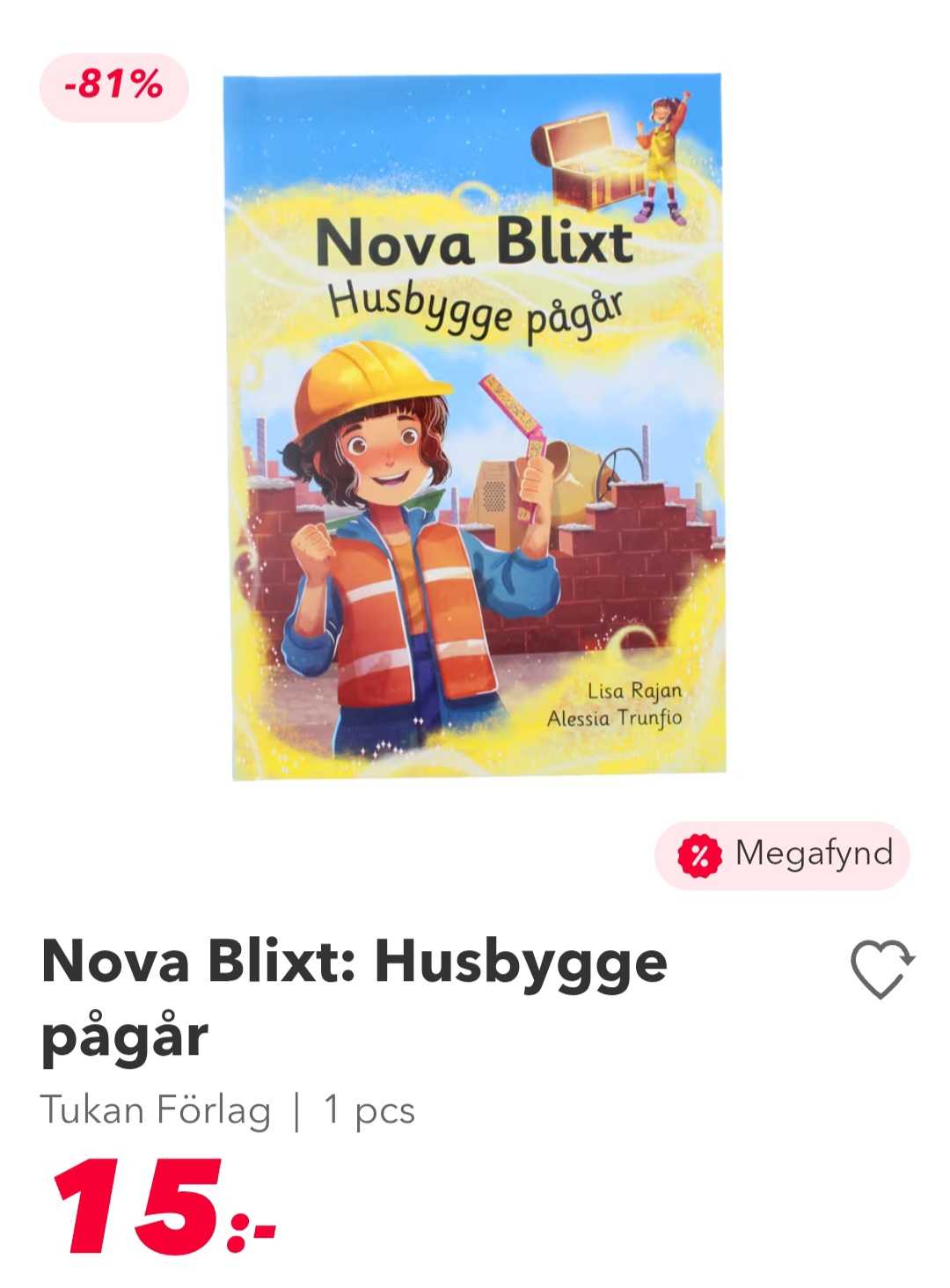 Nova Blixt: Husbygge Pågår - Tukan Förlag