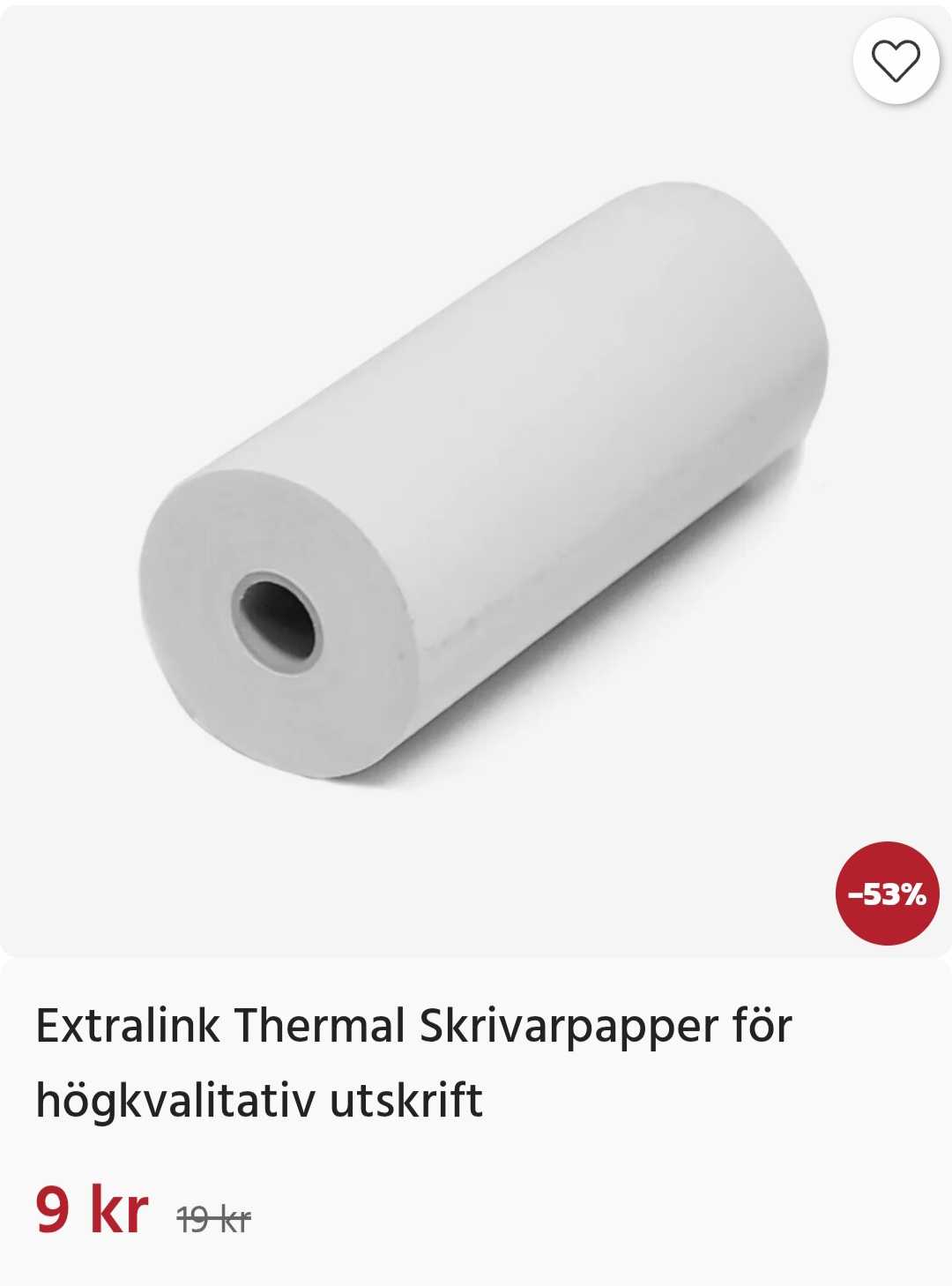 Extralink Thermal Högkvalitativt Skrivarpapper