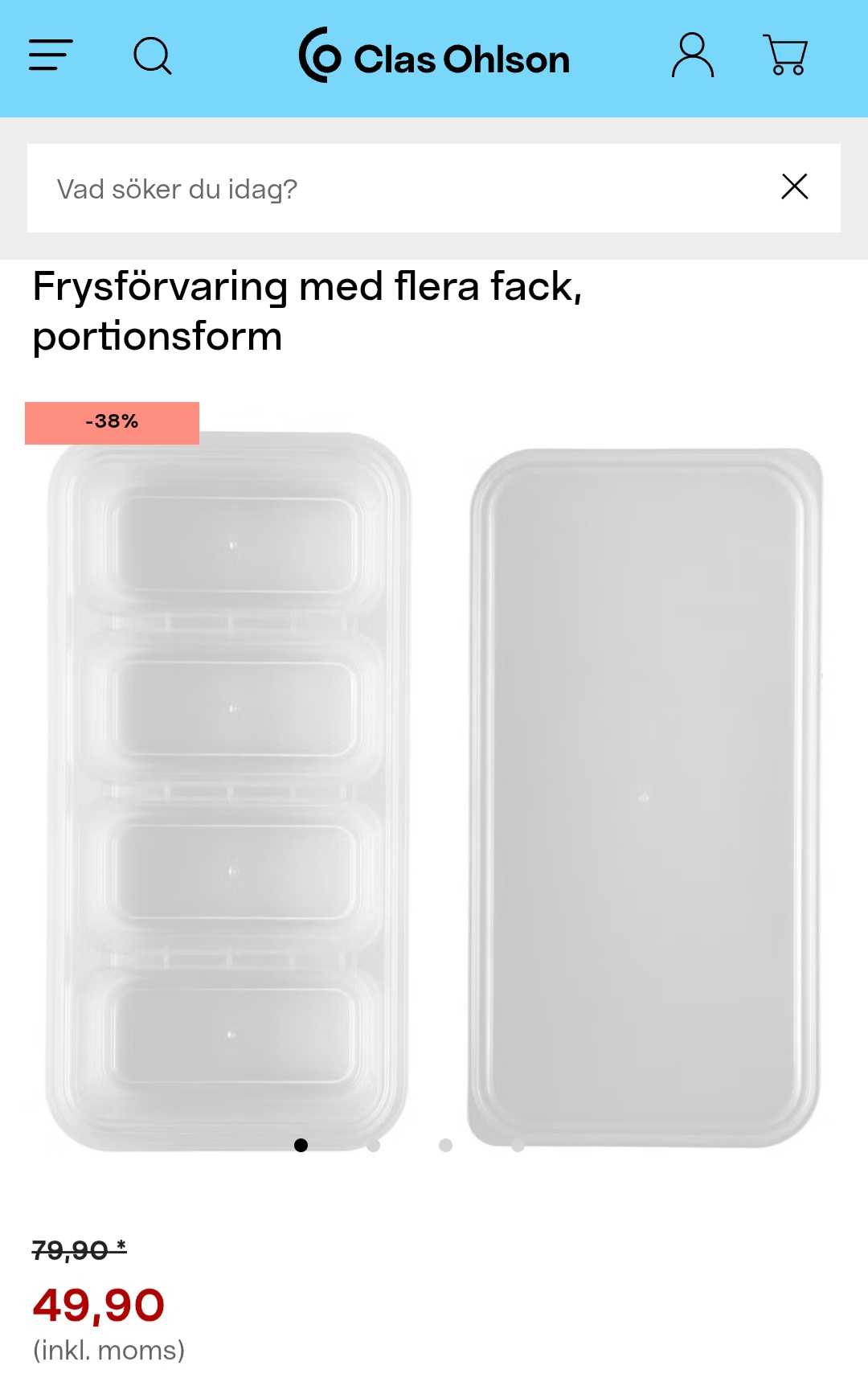 Frysförvaring Portionsform med Multifack
