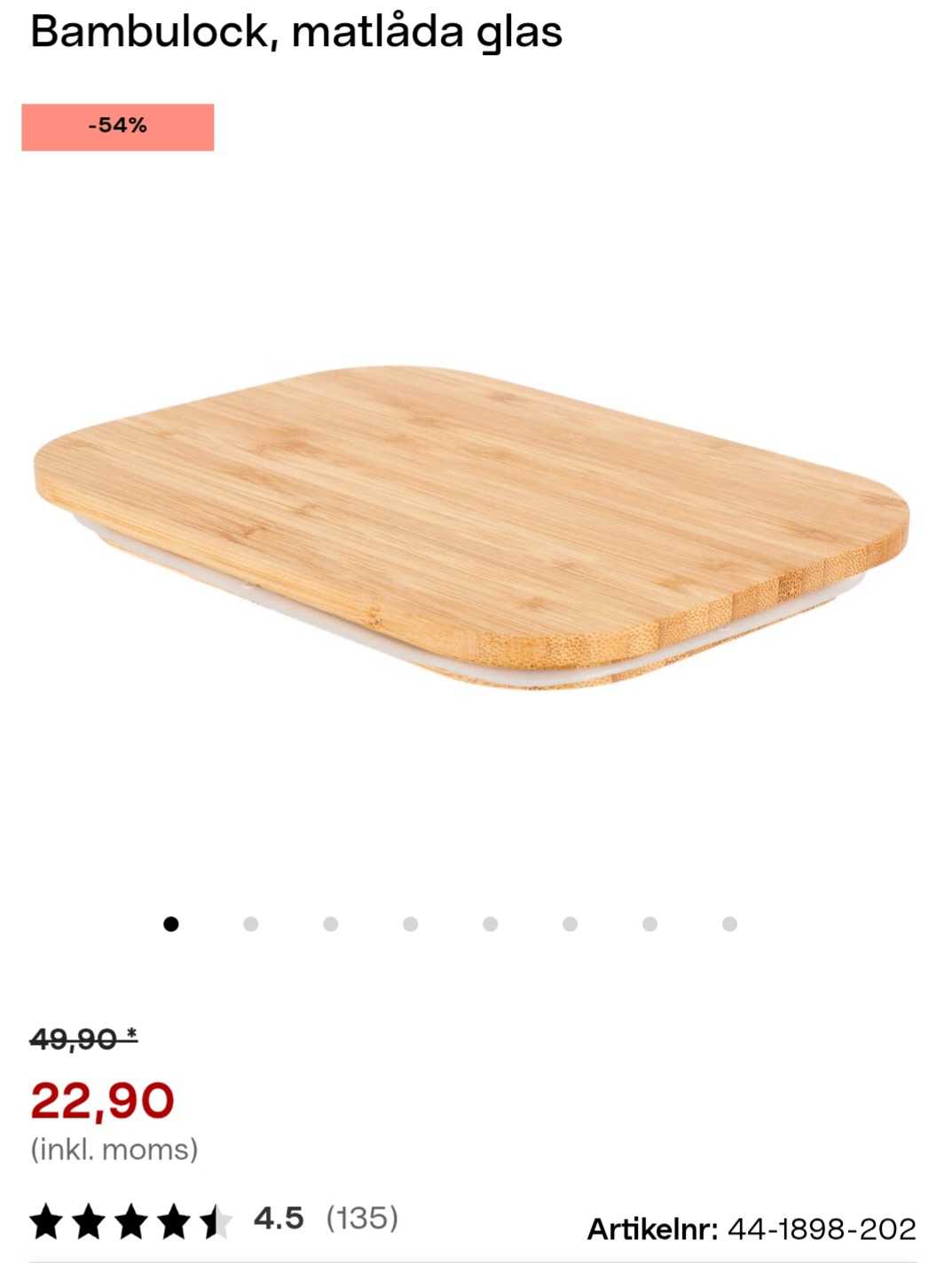 Bambulock Glas Matlåda Set