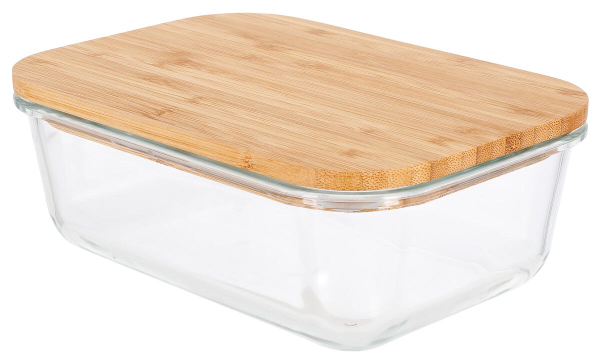 Bambulock Glas Matlåda Set