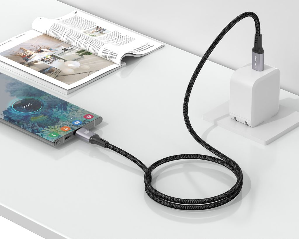 NEXTBATT USB-C 100W 5A Kabel 2m - svart