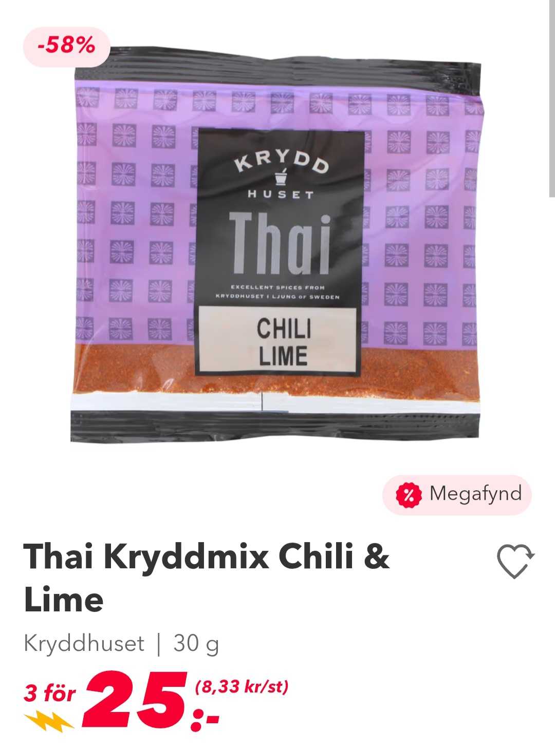 Thai Chili Lime Spice Mix, 30g