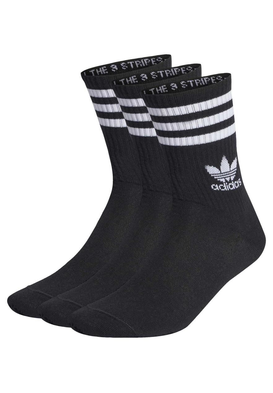 adidas Originals Black Crew Socks 3-Pack