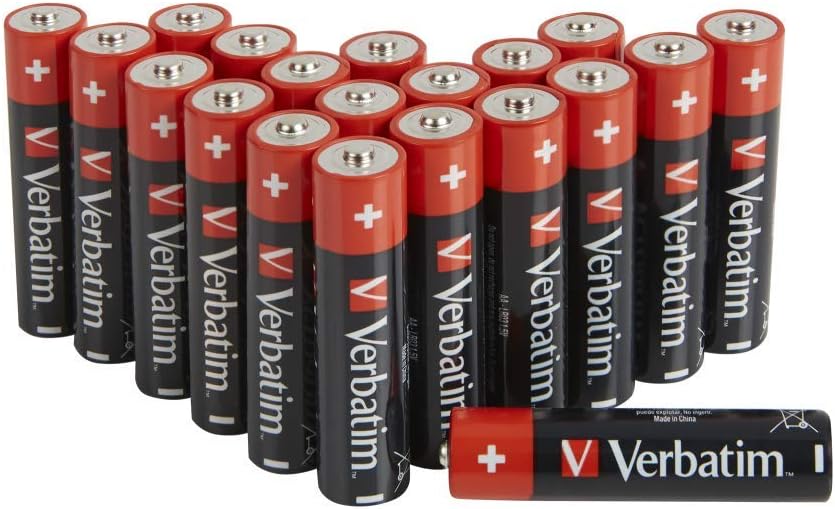Verbatim Premium AA Alkaline batteries 1.5V 20-pack