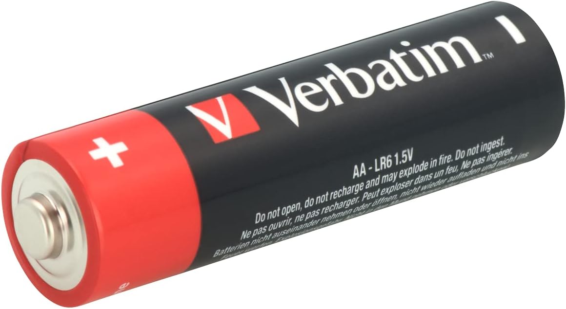 Verbatim Premium AA Alkaline batteries 1.5V 20-pack