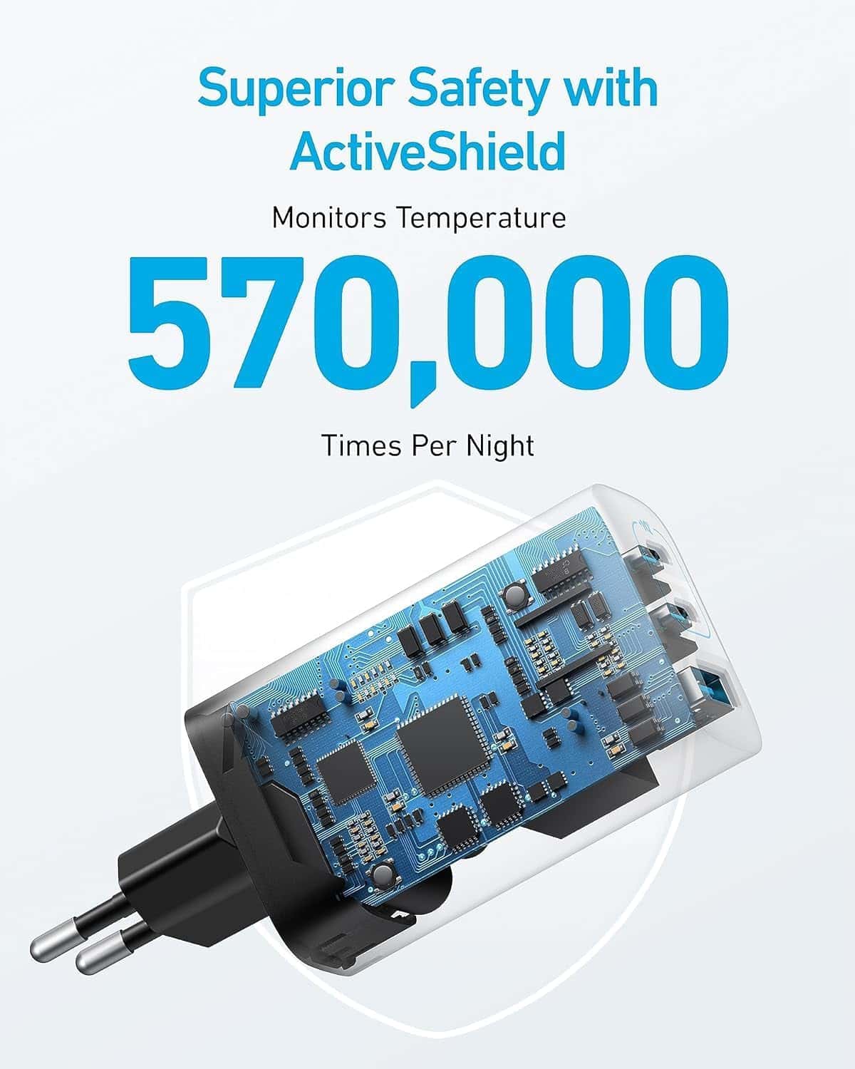 Anker 335 67W PIQ 3.0 snabbladdare med 3 portar