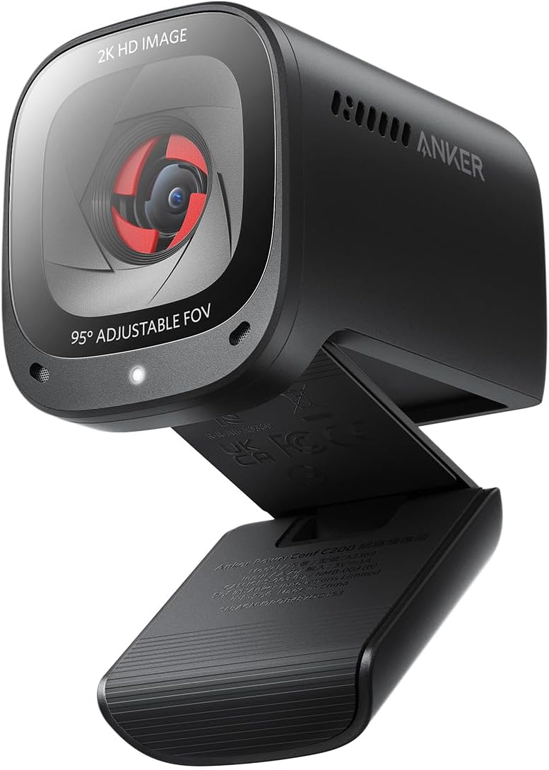 Anker PowerConf C200 2K webbkamera med brusreducering